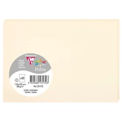 Pollen 250x Pollen, Karten 110x155 mm, 210g - Elfenbein 1317C