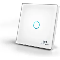 MCO Home, Lichtschalter + Storenschalter, Z-Wave+ Glas Wandschalter 1-fach