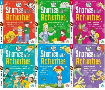 OXFORD UNIVERSITY PRESS Biff Chip And Kipper - Phonics Stories And Activities Pack - 6 Books Collection