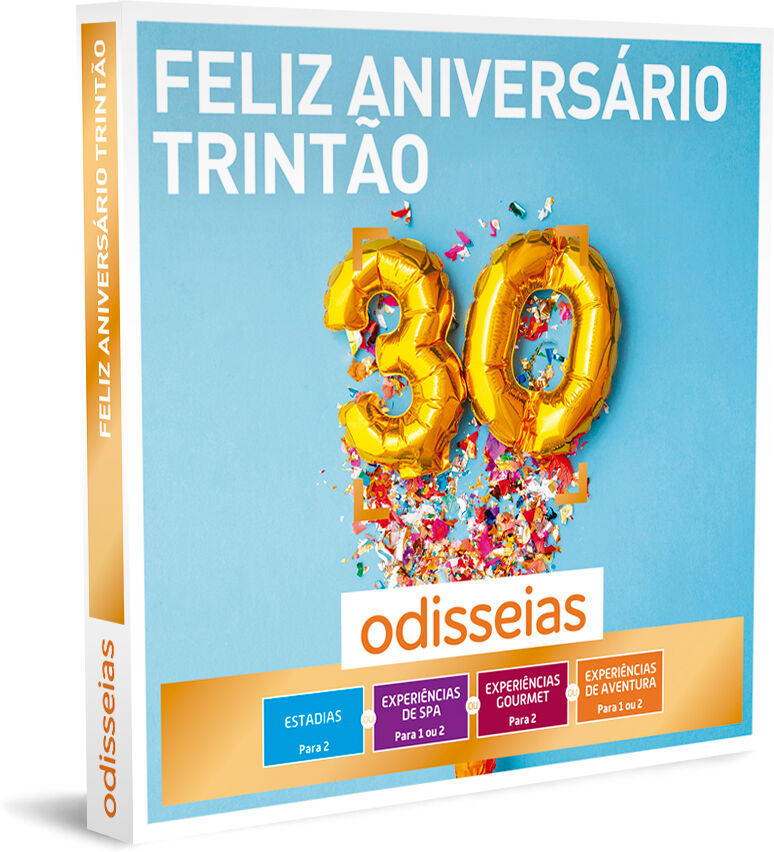 Feliz Aniversário Trintão   2500 Experiências