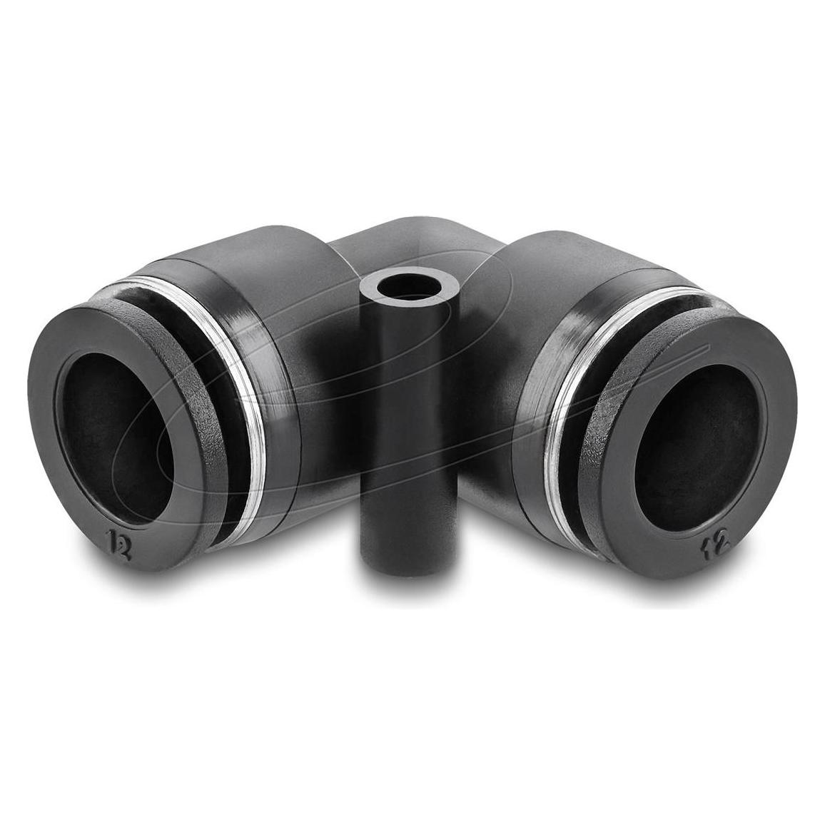 Delock Pneumatik Steckverbinder 12 mm mit Befestigungsloch 9 (60748)