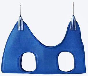 Uplift Essentials Pet Grooming & Maintenance Suspension Hammock blue xs