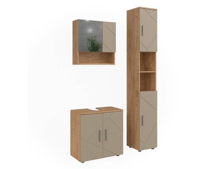Meubles bain Irma 3 pièces Beige Vicco 58474