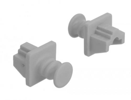 Delock 86508 Staubschutz für RJ45 Buchse 10 Stück grau 86508 Grau