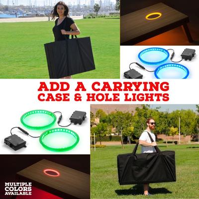 Skip's Garage Country Living Planklay Outdoor Cornhole Board Set