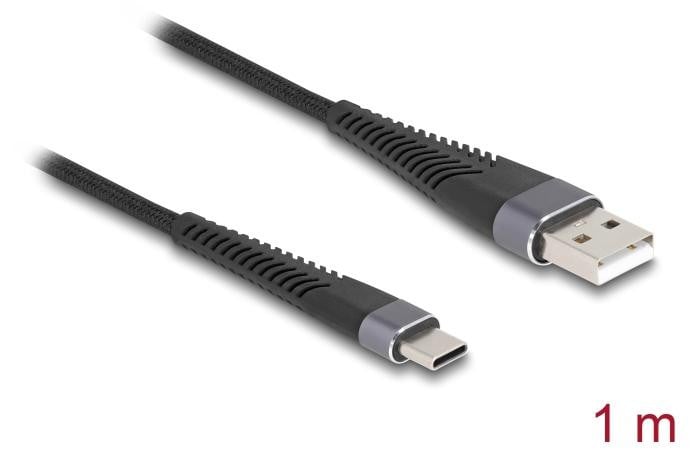 Delock USB 2.0 kabel, USB Type-A naar USB-C, 1 meter