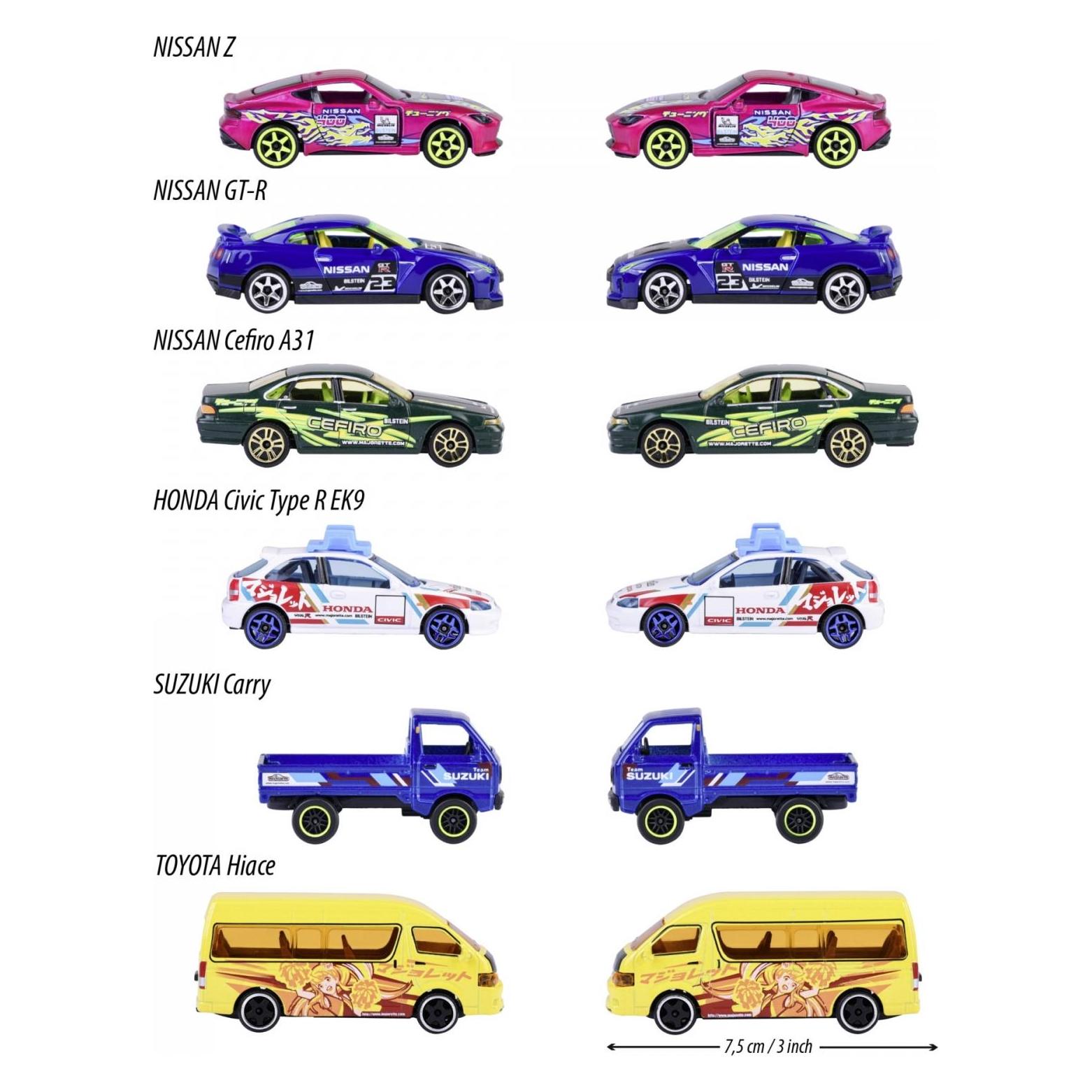Majorette Japan Series Deluxe Cars (212051030)
