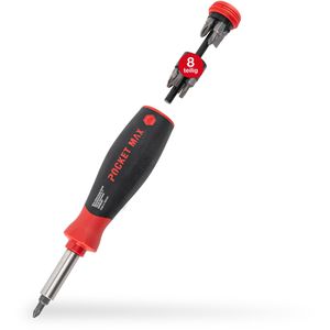 Wiha Schraubendreher PocketMax magnetic, 45292,Set, Schlitz, Kreuzschlitz, Torx, 9-teilig