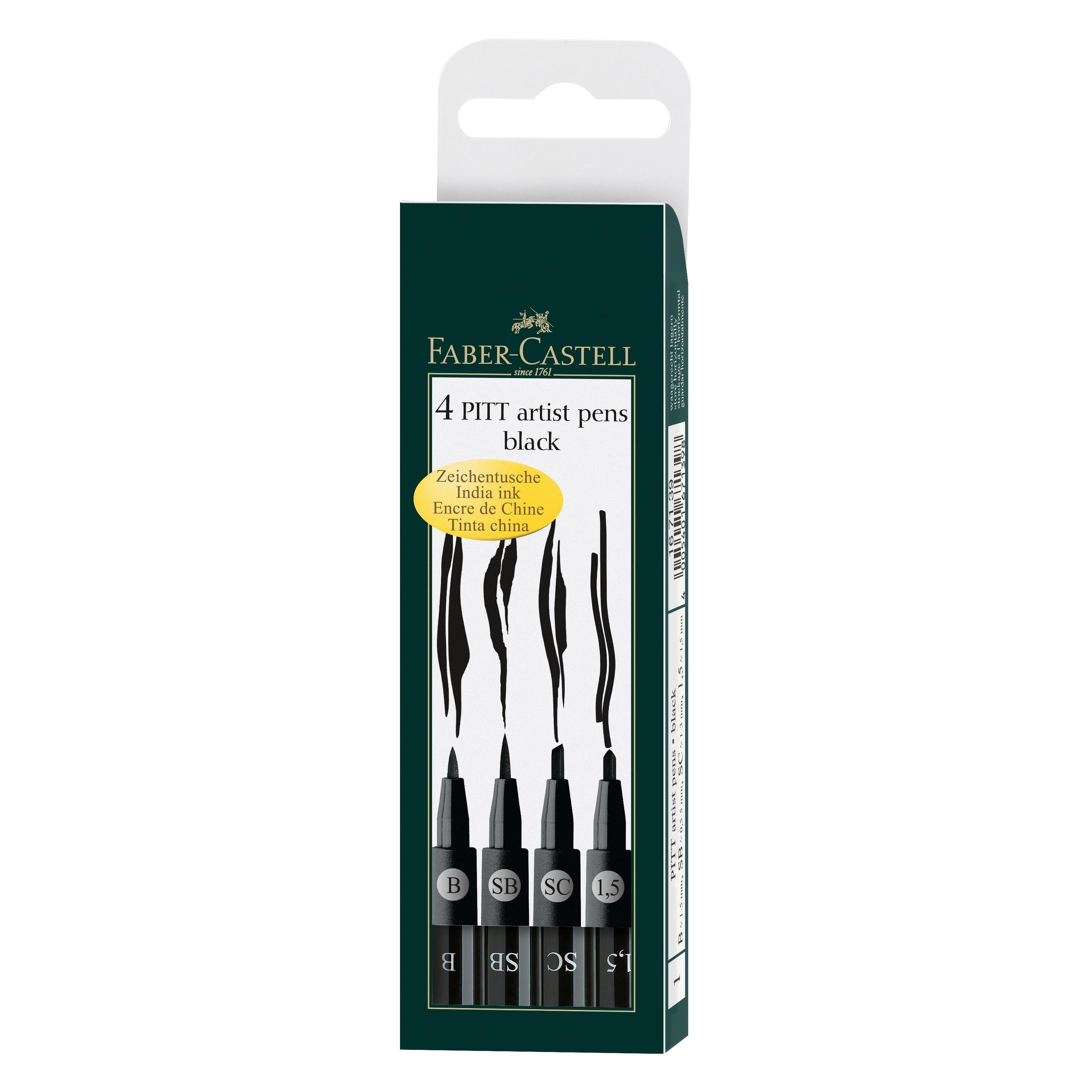 Faber-Castell Pitt Artist Pen Tuschestift (4x) (167139)