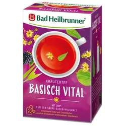 BAD HEILBRUNNER Basisch Vital Tee Filterbeutel 40 g