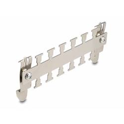 Delock 65969 65969 Kabelabfangleiste (B x H x T) 51 x 5 x 122 mm Metall Mehrfarbig 1 St.