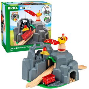 BRIO Spielzeugeisenbahn-Zubehör World 33889, Große Goldmine mit Sound-Tunnel, Holz/Kunststoff