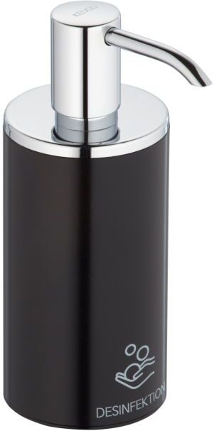 Keuco Desinfektionsmittelspender 04952370100 Standmodell mit Pumpe, 250ml, chrom-schwarz