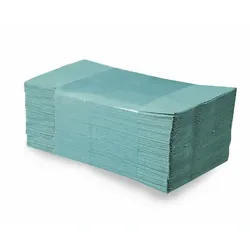 VEPATIM 5000x Falthandtücher Papierhandtuch 25x23cm 1-lagig grün geprägt Zick Zack V-Falz