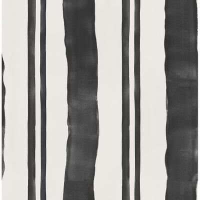 Mr. Kate Winston Watercolor Soft Black Stripe Peel & Stick Wallpaper