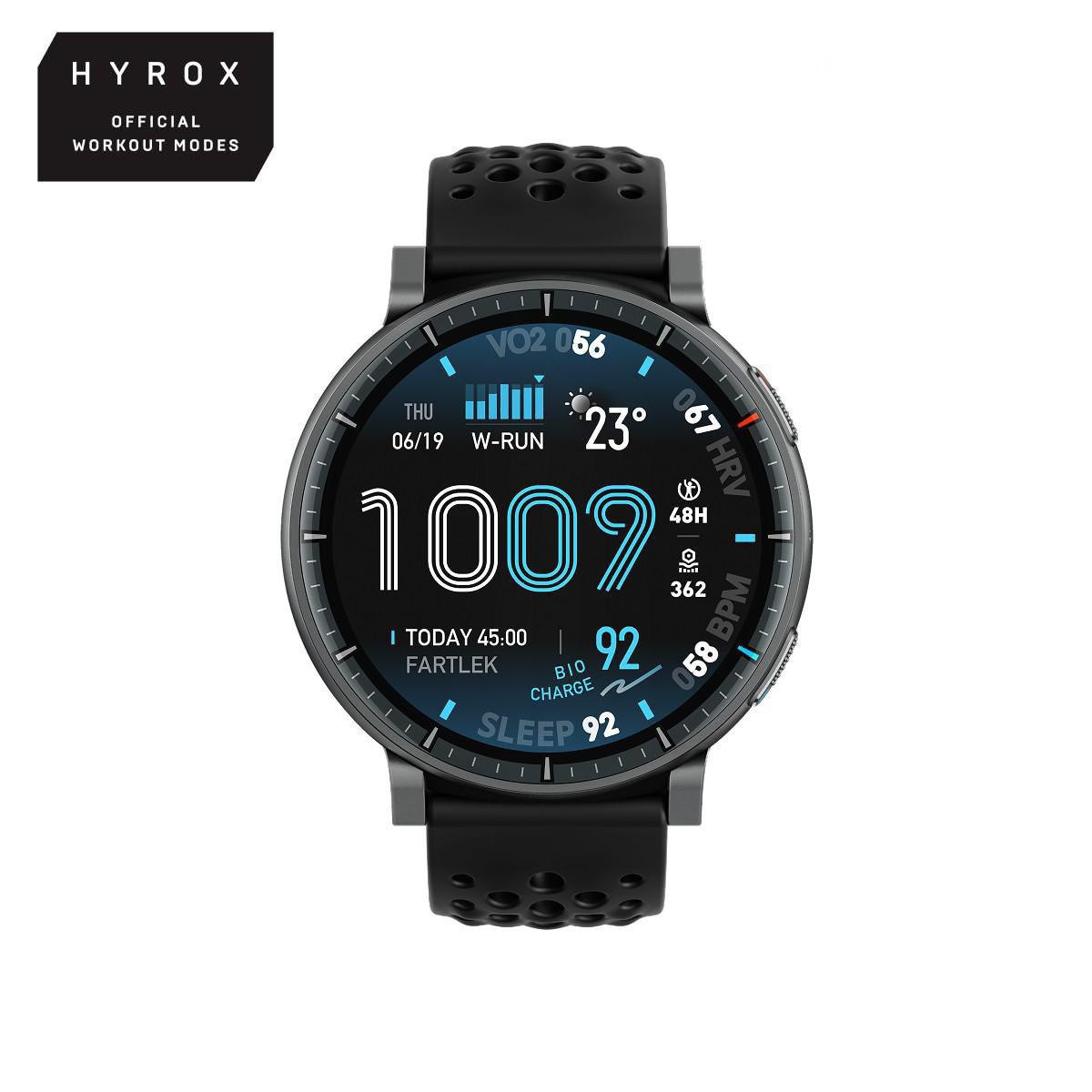 Amazfit Active Max 49mm Smartwatch GPS AMOLED Offline-Karten HYROX Black W2556GL1N