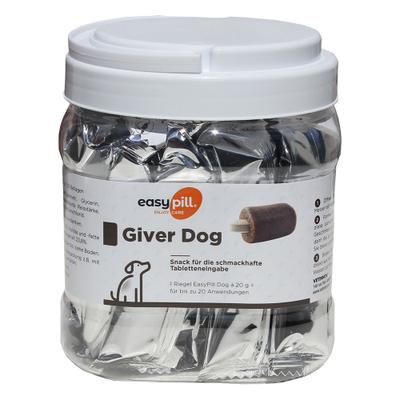 Alvetra EasyPill Giver Dog Erg.Futterm.Dose f.Hund 20x20 g Presslinge