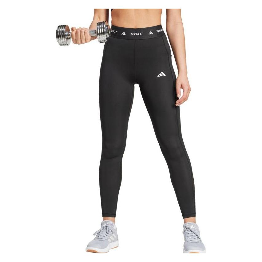 Adidas Techfit Stash Pocket Full-Length Leggings Black Woman (S) (8912243)