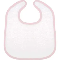 Kariban Kinder Baby Frottier Lätzchen Baby-Lätzchen K833 white/pink one size