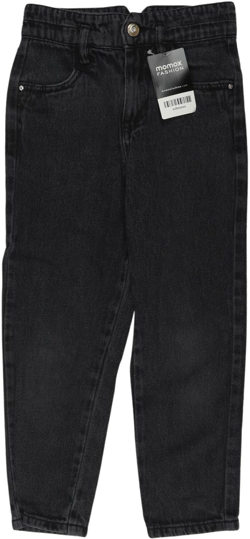 name it Mädchen Jeans, Schwarz, Gr. EU 128, Baumwolle - Second Hand