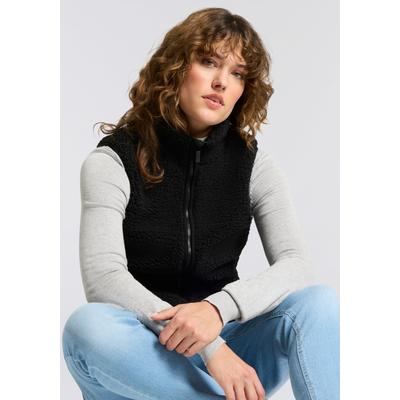 Fleeceweste KILLTEC "KOW 7 WMN VST", Damen, Gr. 48, schwarz, Obermaterial: 100% Polyester, Westen Fleeceweste, mit Stehkragen, aus Stretchmaterial, sportlicher Stil