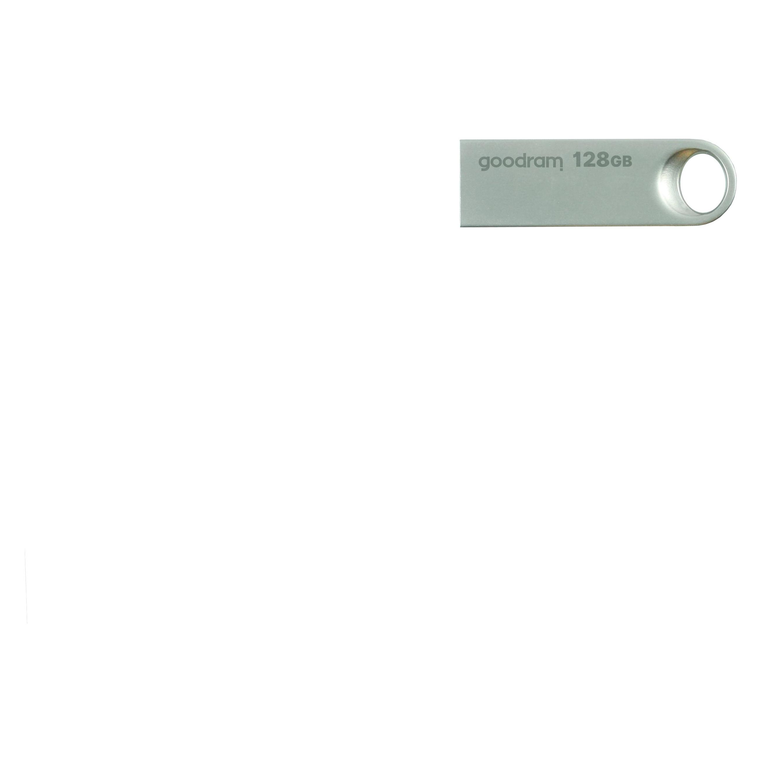 Goodram Pendrive UNO3 128GB USB 3.2 Gen1 srebrny (128 GB, USB-A) (USB UNO3-1280S0R11)