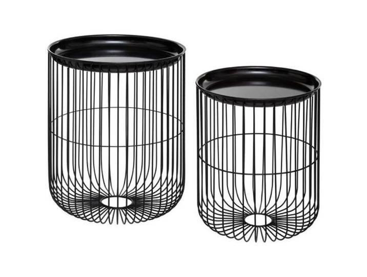 Tables d'appoint en Métal filaire Noir - Atmosphera - Lot de 2 - Contemporain - Design