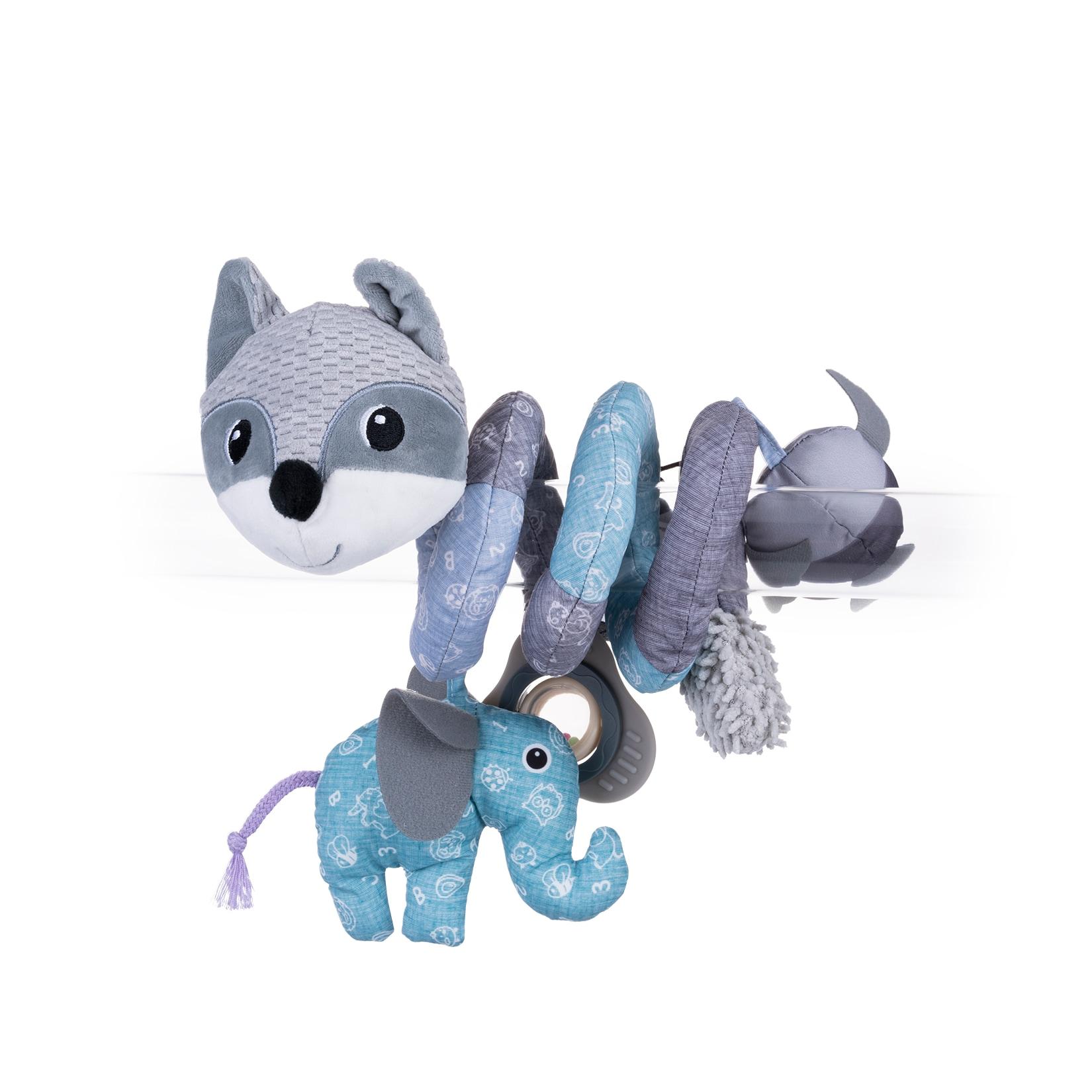 Bali Bazoo Activity Spirale Fuchs 80566 Rassel, Greifling, verschiedene Tiere blau