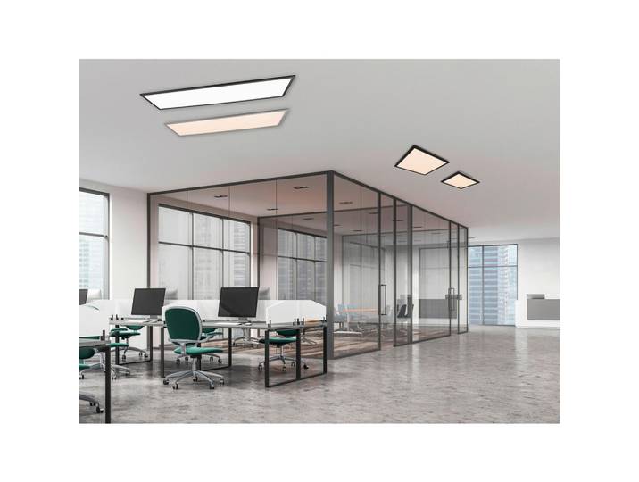 Led-Deckenleuchte, Schwarz, Metall, F, 29.5x5x119.5 cm, Sternenhimmel, Farbtemperaturwechsler, Lampen & Leuchten, Innenbeleuchtung, Deckenlampe, Deckenlampen