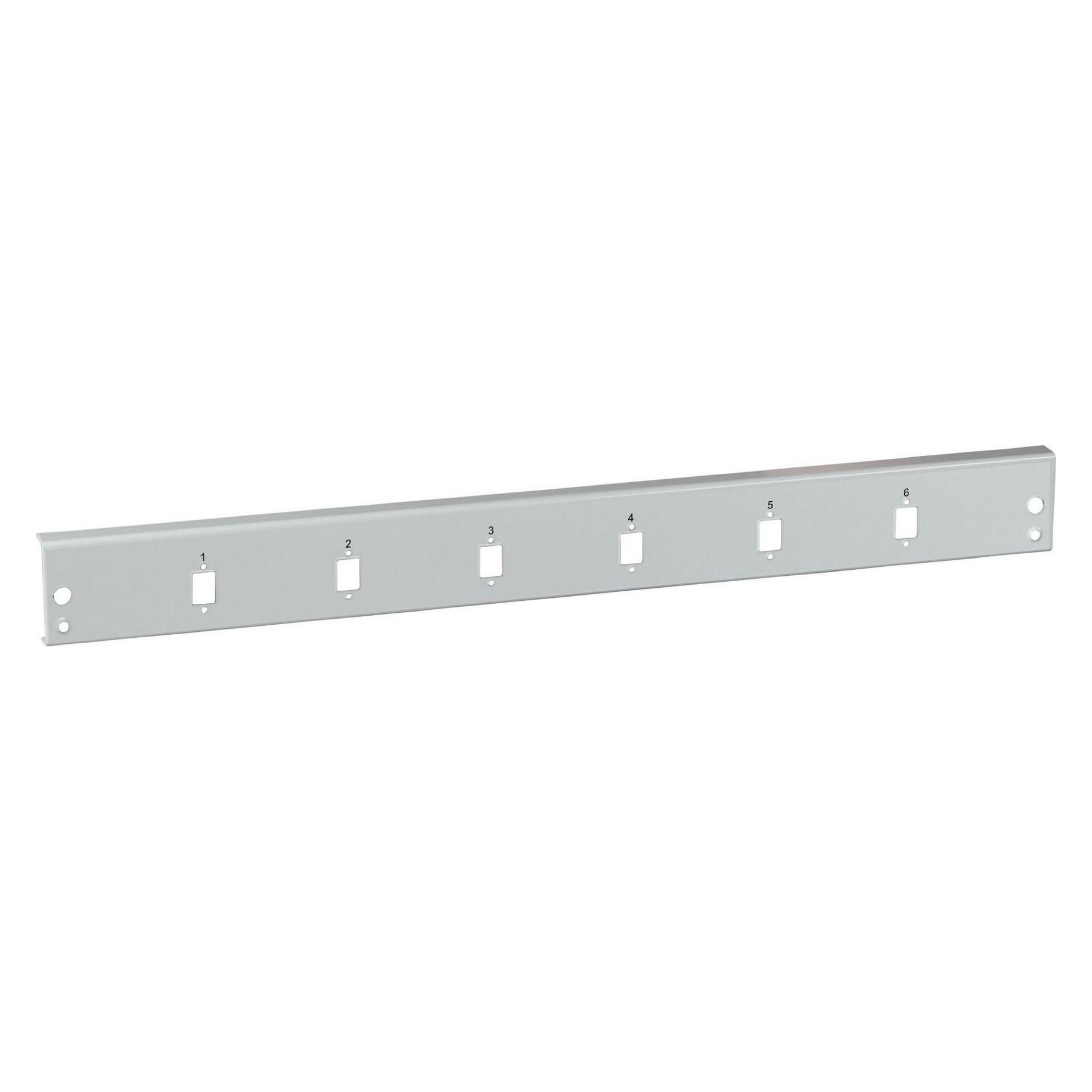 EFB Elektronik Frontblende 6 x SC Simplex/E2000 Simplex/MTRJ/LC Duplex, grau (VSB-FP-6SC-S)