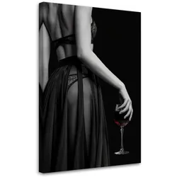 LEINWANDBILD Schöne Frau in Unterwäsche 60x90cm