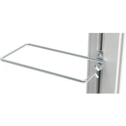 Minkels Steel cable rings, 8.5 cm width, 16.5 cm depth. Unit: Set 10 pcs, Serverschrank Zubehör, Silber