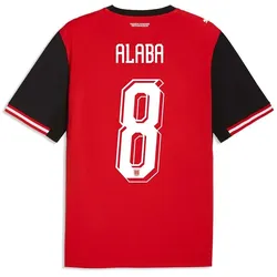 Puma Österreich 2026 Heimtrikot rot/schwarz XL-Alaba 8
