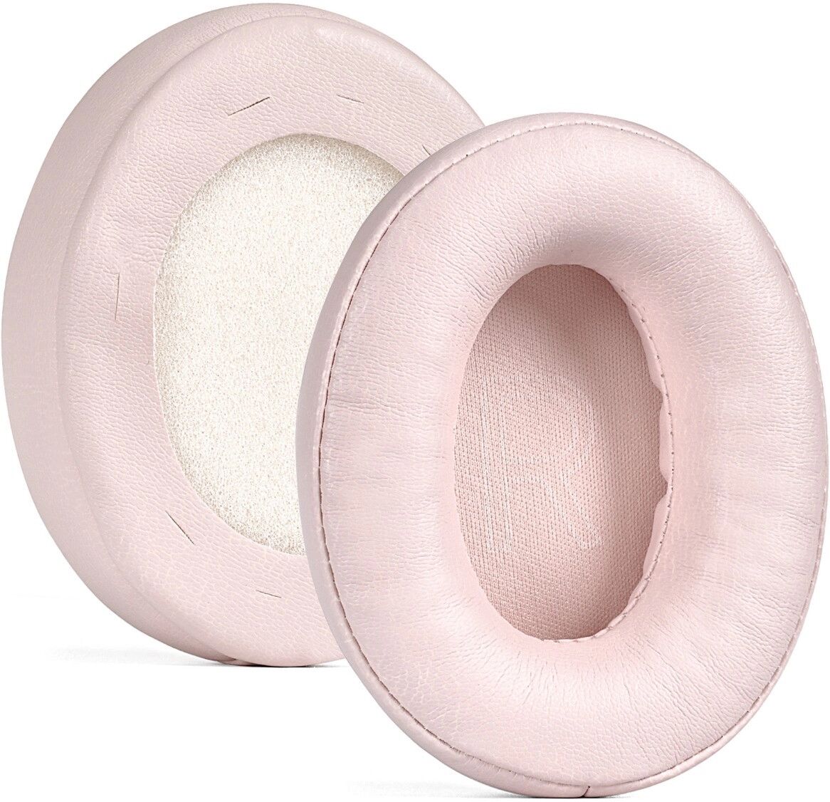 INF 2er-Set Protein-Leder Ohrpolster mit Memory-Schaum, Ersatz Ohrkissen kompatibel mit Deli LT650, LT600, LT777, LT750, Rosa
