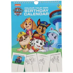 Kalender, Geburtstagskalender PAW Patrol (30.5 x 22 x 1 cm)