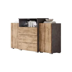 Sideboard  Urban , grau , Maße (cm): B: 150 H: 82
