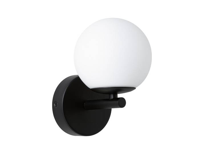 Applique murale LED Gove IP44, noir/blanc, blanc chaud - Paulmann - Salon / séjour - Moderne - Verre - Boule