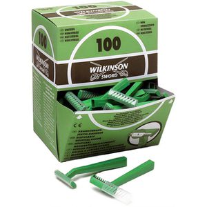 Wilkinson-Sword Nassrasierer Krankenhaus, Einwegrasierer, 1-fach Klinge, 100 Stück