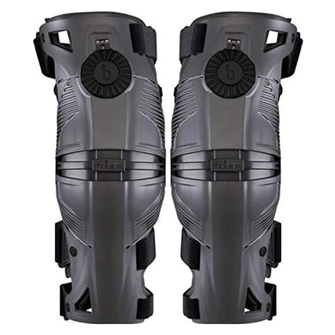 Mobius X8 Knee Brace Storm Grey/Black Md (M, Knieschoner, Paar) (1010503)