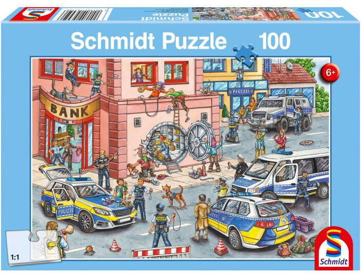 Puzzle 100 pcs Opération de police - Schmidt