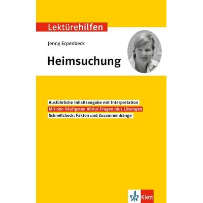 Klett Lektürehilfen Jenny Erpenbeck, Heimsuchung, Taschenbuch von , Klett Lerntraining bei PONS Langenscheidt GmbH, 978-3-12-923176-0