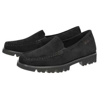 Slipper SIOUX "Cortizia-729-H", Damen, Gr. 42 (UK 8), schwarz, Schuhe Slipper