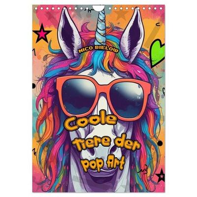 Coole Tiere der Pop Art (Wandkalender 2027 DIN A4 hoch), CALVENDO Monatskalender