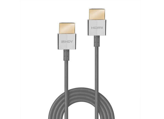 Lindy 36775 Ultra High Speed HDMI Slim-Kabel, 0.5m, 8K