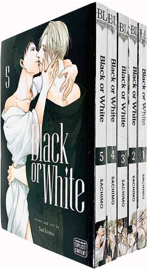 Viz Media Black or White Volume 1-5 Collection 5 Books Set By Sachimo