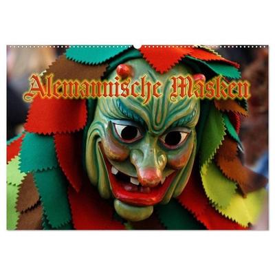 Alemannische Masken (Wandkalender 2027 DIN A2 quer), CALVENDO Monatskalender