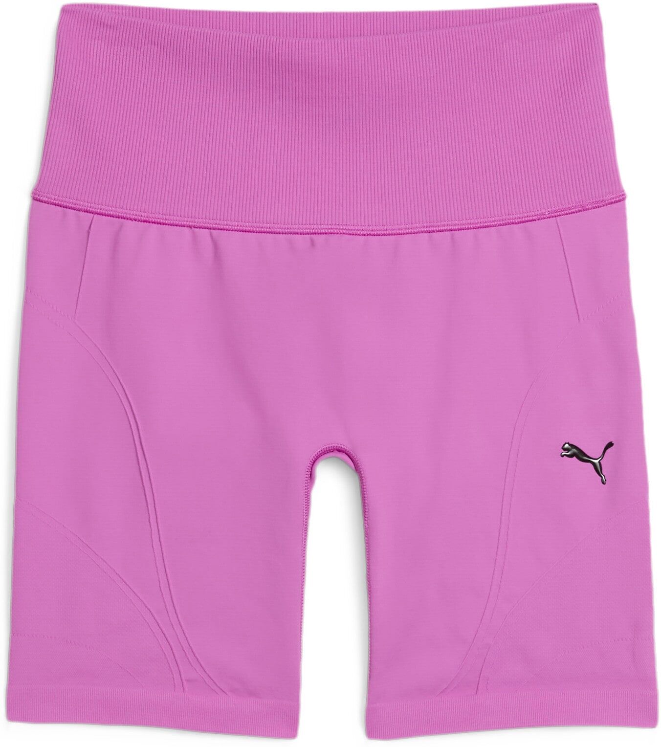 Trainingsshorts PUMA "SHAPELUXE SEAMLESS HW 6" SHORT TIGHT", Damen, Gr. M, N-Gr, lila (wild berry), Obermaterial: 92% Polyamid, 8% Elasthan, schmal kniefrei, Hosen Trainingsshorts wild berry M, N-Gr