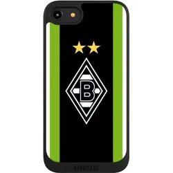 Nivocase Handyhülle für Apple iPhone 8 Hülle NIVOpure Case Schwarz Borussia Mönchengladbach Gladbach Logo (Apple iPhone 8), Smartphone Hülle, Schwarz