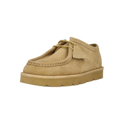 Schnürschuh CLARKS "Meare Walla", Herren, Gr. 43, beige (hellbraun), Schuhe Schnürschuh, mit anatomischem Fußbett