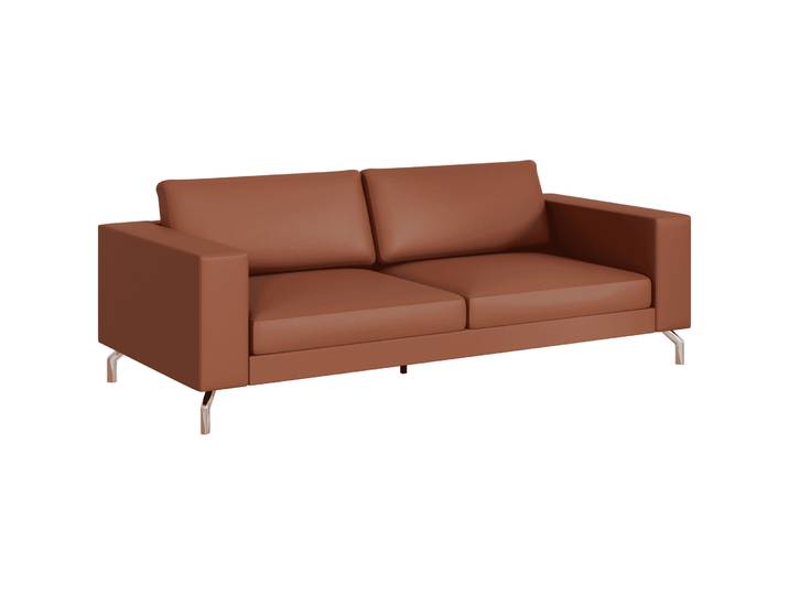Sofa Domino Leder cognac B 220 T 98 cm - Möbel Konfigurator: Traummöbel individuell zusammenstellen